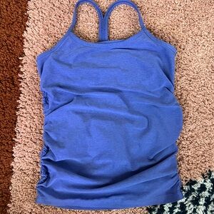 Beyond the Bump Maternity Keep Your Cool Tank- Space dye Indigo Heather